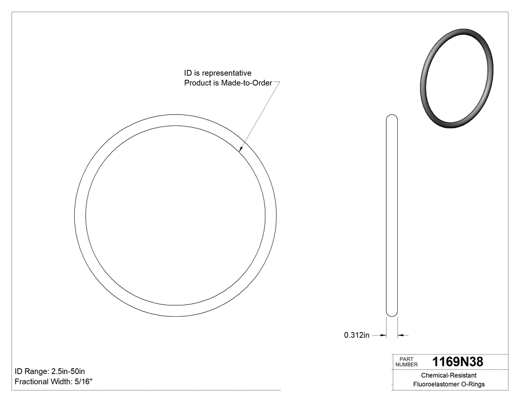Technical drawing - 1169N38